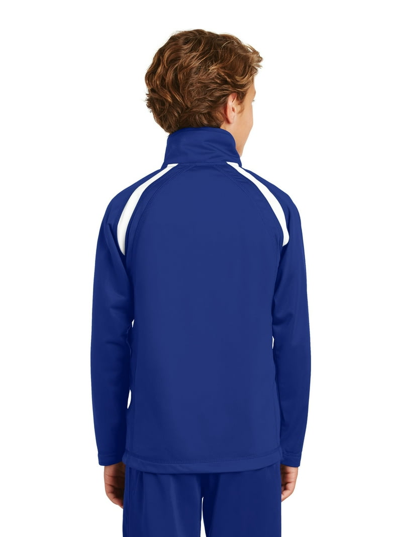 Sport-Tek YST90 Kids Tricot Track Jacket - Walmart.com