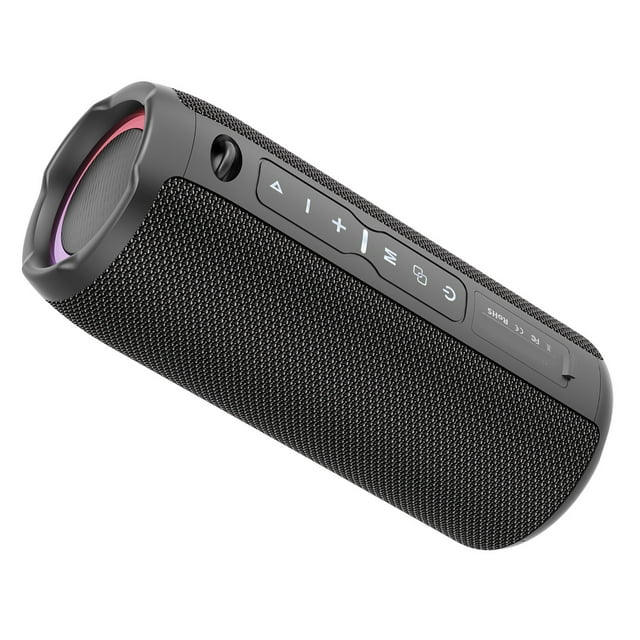 Portable Wireless Speaker with BT 5.2 Technology IPX6 Waterproof Speakers HiFi Sound AUX FM TF Card RGB Lighting Long Playtime Compact and Portable Perfect for Party
