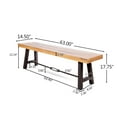 thumbnail image 4 of Noble House Davidson 3 Piece Acacia Wood Dining Set, Teak Finish, 4 of 12
