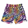 thumbnail image 7 of FORMRS Boys Swim Trunks Quick Dry Mesh Liner Boardshorts Sizes XS-XL, Purple Wavy Plaid, 7 of 7