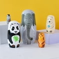 thumbnail image 3 of Russian Nesting Dolls, Cartoon Wooden Nesting Dolls 5 Layer  For Home For Children, 3 of 8