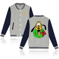 thumbnail image 4 of Chaqueta bomber universitaria de béisbol con dibujo de perro Pluto de Disney para hombre y mujer, estilo hip hop, estilo Harajuku, para niños y niñas, 4 of 4