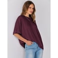 thumbnail image 3 of ANRABESS Womens Tops Oversized T Shirts for Women Short Sleeve Crewneck Casual Loose Basic Tee Shirt Trendy Summer Fashion Clothes Wine Medium, 3 of 10