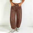 thumbnail image 2 of Womens Wide Leg Pants Street Style Loose Fit Denim Jeans, 2 of 5