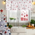 thumbnail image 5 of 2 Pack Valances for Window, Pink Coral Coastal Short Curtains for Kitchen Bedroom Living Room, Nautical Summer Beach Ocean Sea Rod Pocket Small Window Treatment Valance Drapes 60 x 18 Inch, 5 of 8