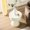 Cream, variant on Living Room Fiberglass Matte Rocks Table, 42.33'' Elliptical, No Assembly Process Elliptical Rocks, Required For Home Use