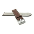 thumbnail image 4 of 20mm Leather Watch Band Strap, Mat Finish, White Stitching, Stainless Steel Buckle, 4 of 7