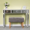 thumbnail image 5 of Fithood FCH Three Drawers Mirror Table Dressing Table Console Table, 5 of 5
