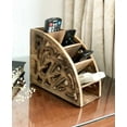 thumbnail image 2 of Handcrafted Wooden Remote Control Holder Organizer Stand For Bedside Table Desk Recliner Couch For 5 Remotes Handy Space Saving Home Media Organizer Remote Caddy Rack For TV Housewarming Gift Idea, 2 of 2