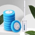 thumbnail image 3 of Escobilla de baño higiénica desechable, escobilla de baño reemplazable, mango largo, ergonomía, 3 of 9