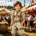 thumbnail image 2 of Whouriu Boys Oktoberfest Cargo Shorts Summer Belt Casual Bottoms with Pockets, Sizes 5-14, 2 of 4