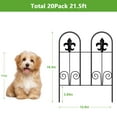thumbnail image 2 of 24 in (H) x 30 ft (L), Double Flower Outdoor Decorative Fence, Garden Fence, Metal Rustproof (20 pcs), 2 of 6