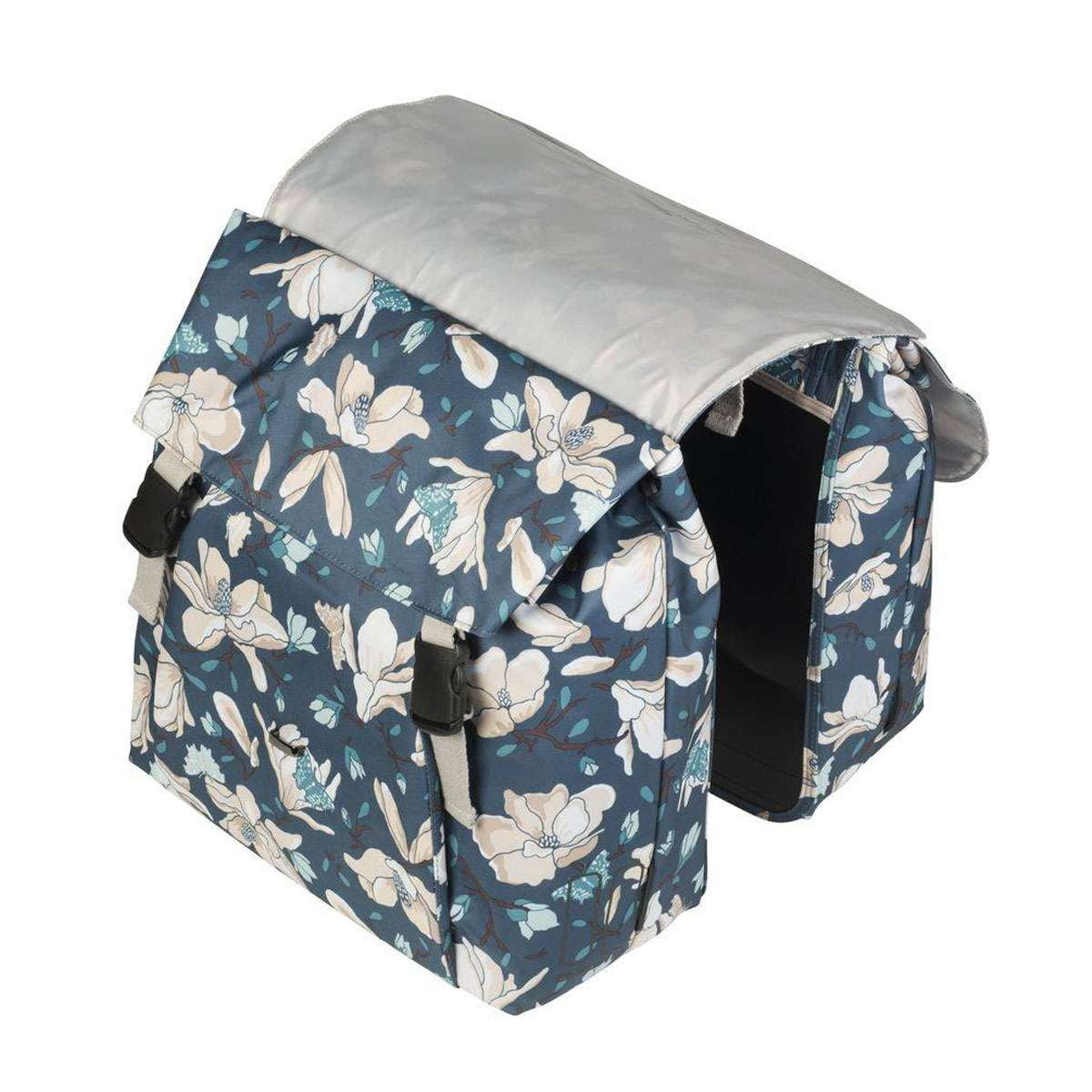 basil magnolia double pannier bag
