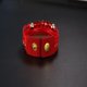 thumbnail image 3 of Accesorios de joyería con remaches de pulsera de cuentas acrílicas de terciopelo para mujer y niña de moda (rojo), 3 of 3