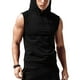 thumbnail image 2 of Camiseta sin mangas de entrenamiento para hombres,Camiseta sin mangas con capucha para hombres Camisas sin mangas para correr con capucha Camiseta sin mangas con capucha para hombres Resistente y resistente, 2 of 3
