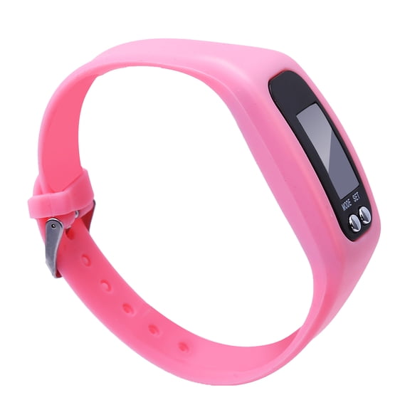 Fitness Tracker Watch Pedometer Bracelet - Calorie Counter, Distance Monitor for Running & Sports, Pink