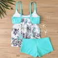 thumbnail image 4 of HAOTAGS Women's Full-Coverage Printed Bikini Set, Swimwear Summer PlusSize Modest Beach, 4 of 6
