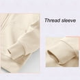 thumbnail image 6 of LIUYUNNN Kids Hoodies Zipper Beige Hoodies Casual Long Sleeve Sweatshirts Fall Winter Clothes Girls Kids Clothes 4-5 Years Boys Girls Fall Outfits, 6 of 7