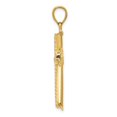thumbnail image 2 of 14K Yellow Gold Twisted Cross Pendant, 39 mm Polished, 2 of 6