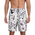 thumbnail image 1 of Balery Cowboy Pantalones cortos de pijama de punto de algodón para hombre con cinturilla y bolsillos-Large, 1 of 6