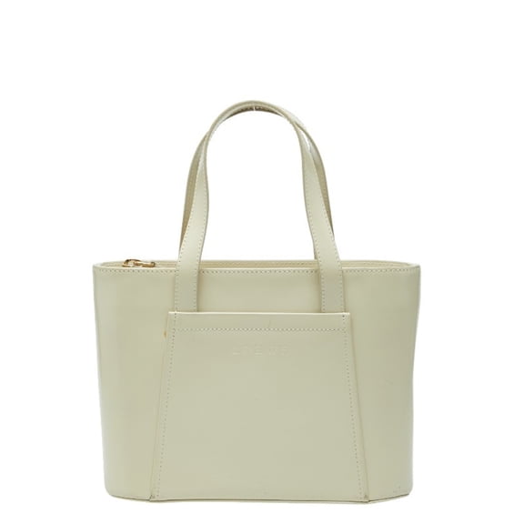 Pre-Owned LOEWE Mini Handbag Off-White Enamel Women's (Good)