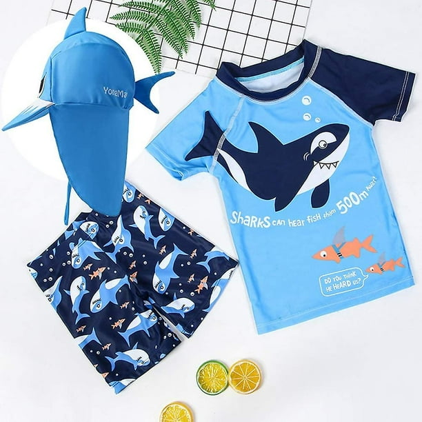 Baby Toddler Boys Two Pieces Swimsuit Set Swimwear Crab Bathing Suit