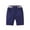 Navy, variant on Plebaso Boys Girls Shorts Elastic Waist School Uniform Shorts Kids Casual Pull on Shorts with Pockets