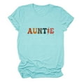 thumbnail image 4 of Alitao Graphic Tees Tshirts Shirts Aunt Shirt I'm Just Here For My Nephew T Shirts Auntie Tee Shirt Crewneck Cotton Short Sleeve T Shirts for Women Summer Shirts Sky Blue 3XL, 4 of 4