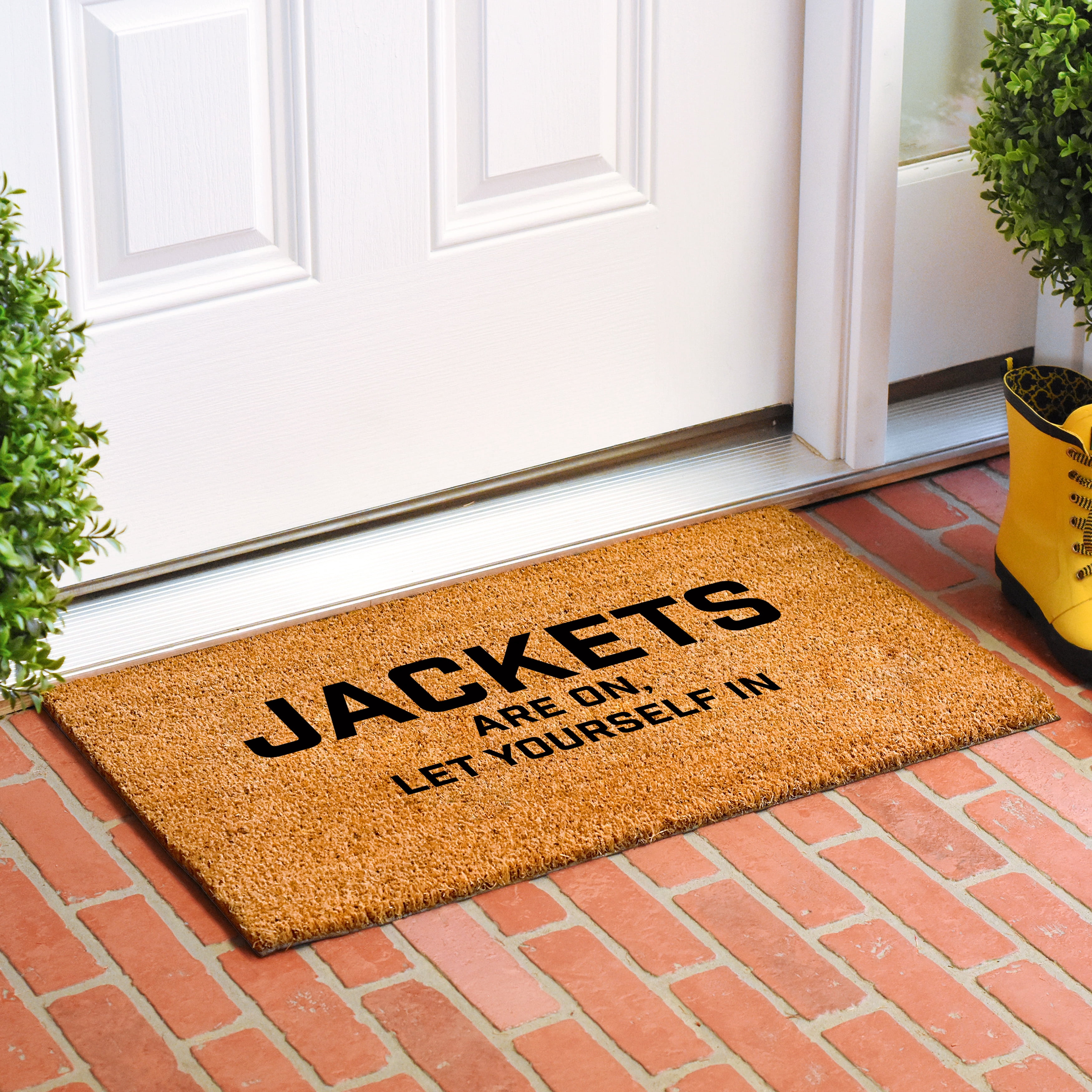 Calloway Mills 111801729 Jackets are on let yourself in Doormat 17" x 29"