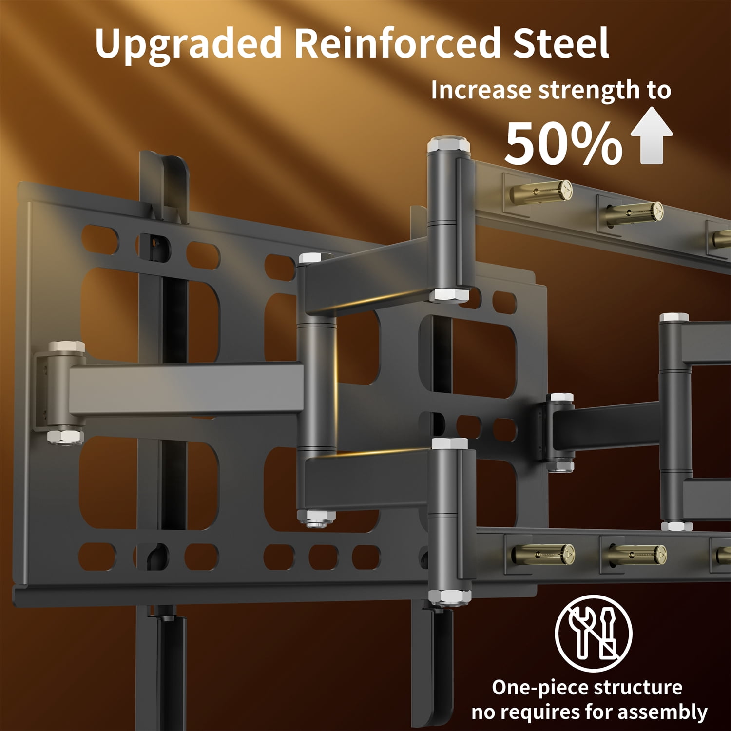 40"-85" Large TV Wall Mount Swivel Bracket for LED LCD Flat TVs 220lb Loading,VESA 600x400mm