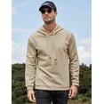 thumbnail image 4 of COOFANDY Men's Waffle Knit Hoodie Pullover Hipster Hip Hop Long Sleeve Drawstring Hooded Sweatshirt, 4 of 6