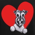 thumbnail image 3 of CafePress - Schnauzer In Heart Women's Dark Pajamas - Women's Short Sleeve Print T-Shirt and Pants Dark Cotton Pajama Set, 3 of 7