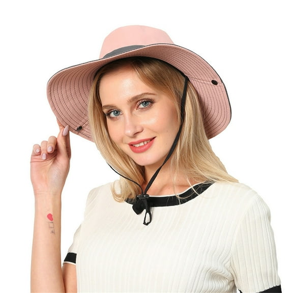 JAHH Sun Visor Hat for Women Ladies Protection Wide Caps Cooling Mesh Ponytail Hole Cap Foldable Vented Performance Hats Drawstring Design