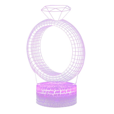 

Valentine s Day Gift 3D Night LED Colorful Gradient Remote Control Night Light