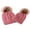 Pink, variant on Viworld 2pcs Women Girl Knitted Wool Pompom Hat Winter Beanie Cap Family Matching Faux Fur Ball Crochet Knitting Hats