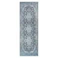 thumbnail image 3 of BNM Floral Medallion Indoor Area Rug, 2'6" x 7'6", Azure, 3 of 6