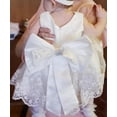 thumbnail image 3 of Vestido LZH para Niña Pequeña Princesa con Flor y Lazo Grande Blanco 6M, 3 of 8