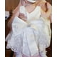 thumbnail image 3 of Vestido LZH para Niña Pequeña Princesa con Flor y Lazo Grande Blanco 6M, 3 of 8