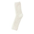 thumbnail image 2 of Uaswgudfs Women's Thermal Cozy Winter Ankles Socks, Thickened Cotton Sleep Socks Bed Socks for Bedroom & Home Use, Soft Breathable Footwear White, 2 of 6