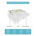 thumbnail image 5 of Quilts Twin-XL Size Bedding Set, Green Eucalyptus Leaves Lightweight Quilted Comforter, Summer Botanical Weeping Soft Reversible Bedspread Coverlet with Pillow Covers for All Season, 68" x 98", 5 of 7