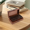thumbnail image 3 of MasteelfCA 70pcs Vintage Style Alphabet Letters Number Symbol Rubber Stamps Seals in a Wooden Box Case (Random Rubber Color), 3 of 7