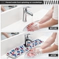thumbnail image 5 of Coolnut Rocket Seamless 2PCS Faucet Absorbent Mat Kitchen Faucet Sink Splash Guard Microfiber Cloth Faucet Splash Catcher Water Absorbent Mat Behind Faucet, Faucet Mat for Kitchen Sink 30x5in, 5 of 7