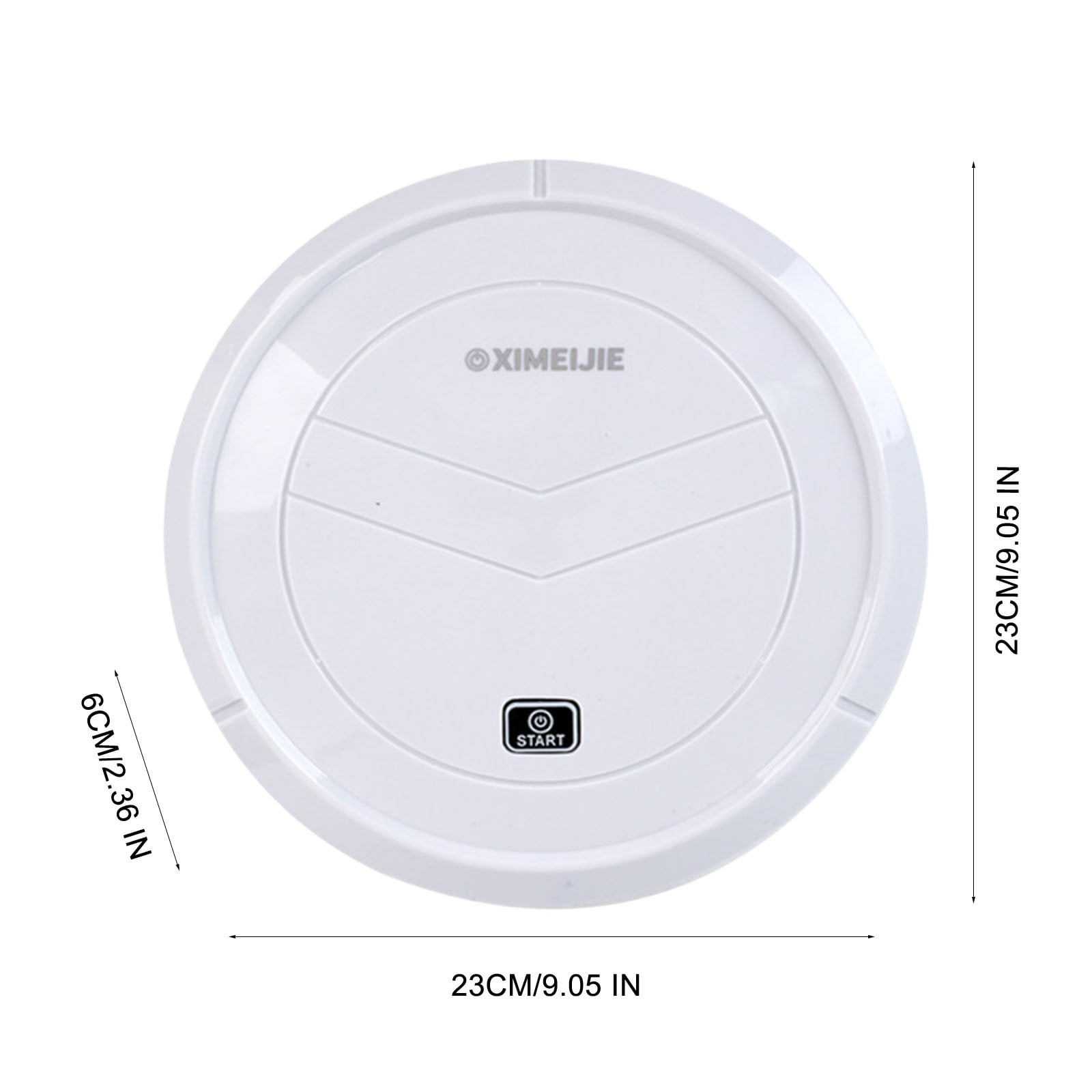 Oggfader Robot Vacuum Mini Sweeping Robot Home Suction Mop 2 in 1 Sweeping Robot Promotional Gift White