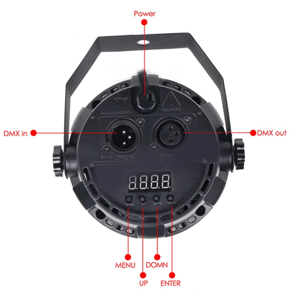 RGB Stage Light 512 Stage Flat Par Lighting Effect DJ Disco Party Holiday Christmas Bar Club Wedding Birthday Show Lights