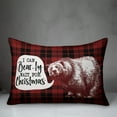 thumbnail image 3 of Creative Products I Can Bearly Wait for Christmas 14x20 Spun Poly Pillow, 3 of 3