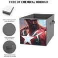 thumbnail image 5 of Collapsible Oxford Fabric Storage Cubes with Handles, Large Mid Foldable Oxford Cloth Bins Set of 2/6, Closet Organizers for Shelves Clothes Home Kitchen Toy - Hero, 5 of 7