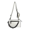 thumbnail image 3 of Bolso bandolera con múltiples bolsillos Correa de hombro ajustable Bolso de hombro para Blanco jinwen Bolso para hombre, 3 of 8