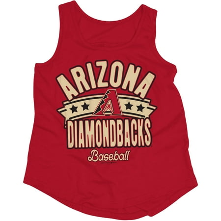 MLB Arizona Diamondbacks Girls Short Sleeve Team Color Graphic