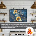 thumbnail image 4 of Renewold Stove Top Cover Electric Glass Stove Top Mat Heat Resistant Non-slip Cooktop Protector Multipurpose Stove/Counter/Washer Top Protector Cover, Sunflower Butterfly Marble Blue, 4 of 7