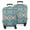Blue And Orange, variant on Black Turquoise and Gray Floral Pattern Luggage Cover Fashion Suitcase Cover Baggage Covers Fit 25-28 Inch Luggage (Go Travel)